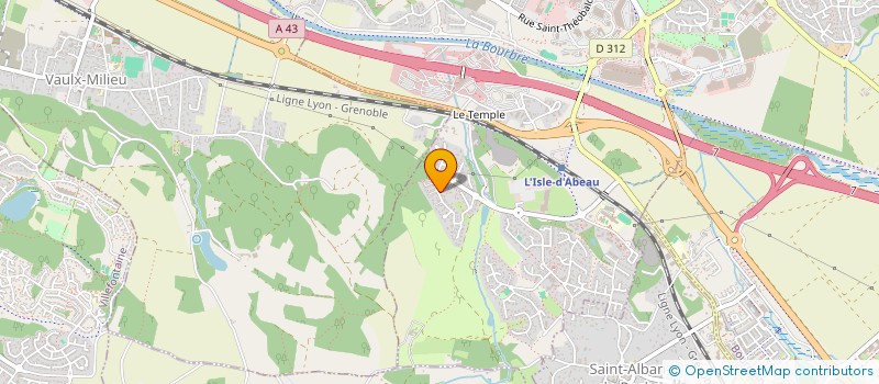 localisation de l'entreprise MADAME BEATRICE MENCLE  L'ISLE-D'ABEAU