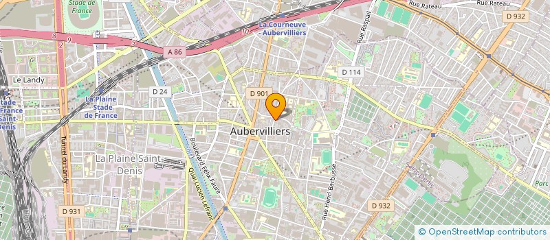 localisation de l'entreprise MADAME BEATRICE MENUT  AUBERVILLIERS