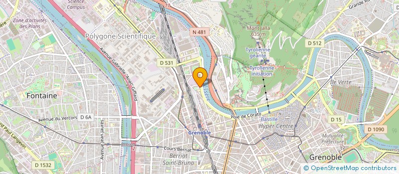 localisation de l'entreprise MADAME BEATRICE MERESSE  GRENOBLE