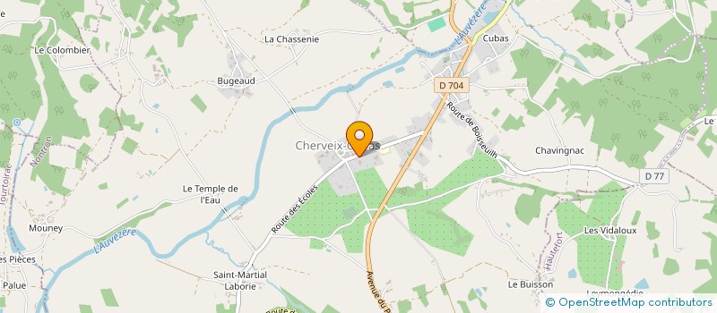 localisation de l'entreprise MADAME BEATRICE MERLHIOT à CHERVEIX-CUBAS