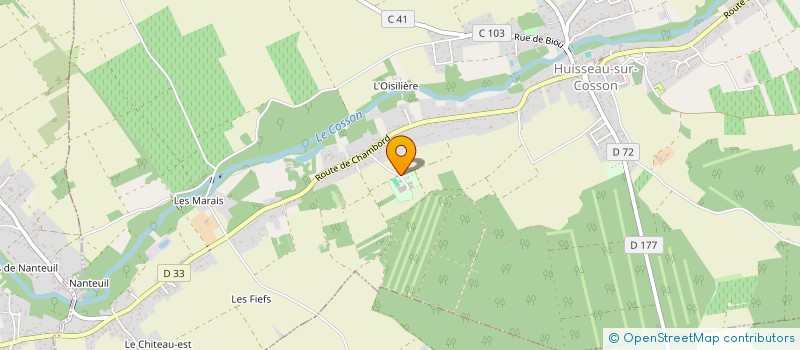 localisation de l'entreprise MADAME BEATRICE MICHARD  HUISSEAU-SUR-COSSON