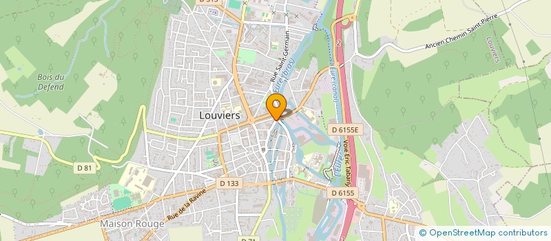 localisation de l'entreprise MADAME BEATRICE MICHELIN  LOUVIERS