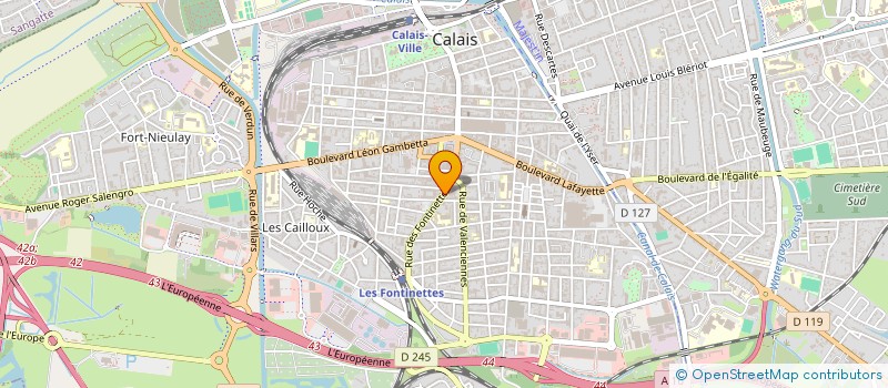 localisation de l'entreprise MADAME BEATRICE MILLIEN  CALAIS