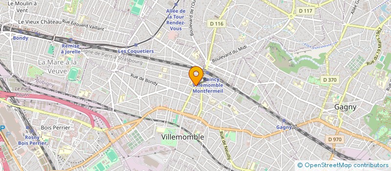 localisation de l'entreprise MADAME BEATRICE MINIER  VILLEMOMBLE