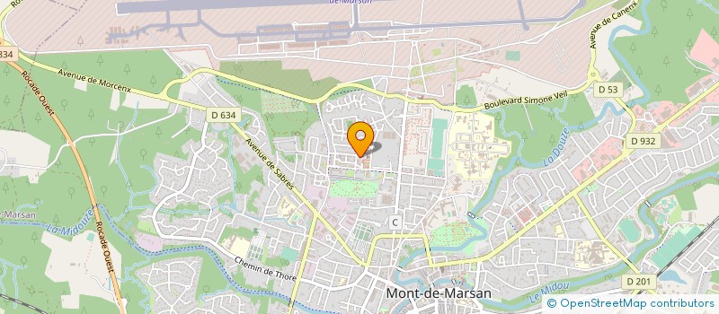 localisation de l'entreprise MADAME BEATRICE MOLLE  LAGLORIEUSE