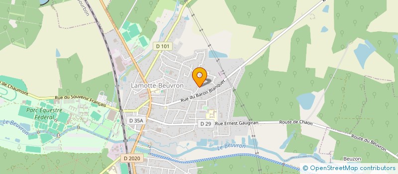 localisation de l'entreprise MADAME BEATRICE MONNET DE LORBEAU  LAMOTTE-BEUVRON