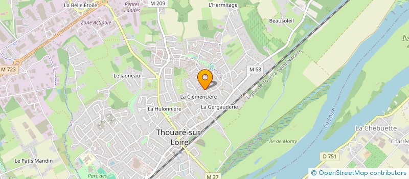 localisation de l'entreprise MADAME BEATRICE MONNOIR à THOUARE-SUR-LOIRE