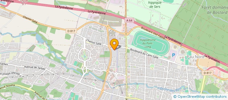 localisation de l'entreprise MADAME BEATRICE MOREIRA à LONS