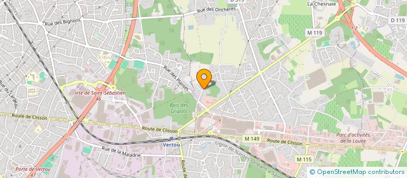 localisation de l'entreprise MADAME BEATRICE MORISSET  BASSE-GOULAINE