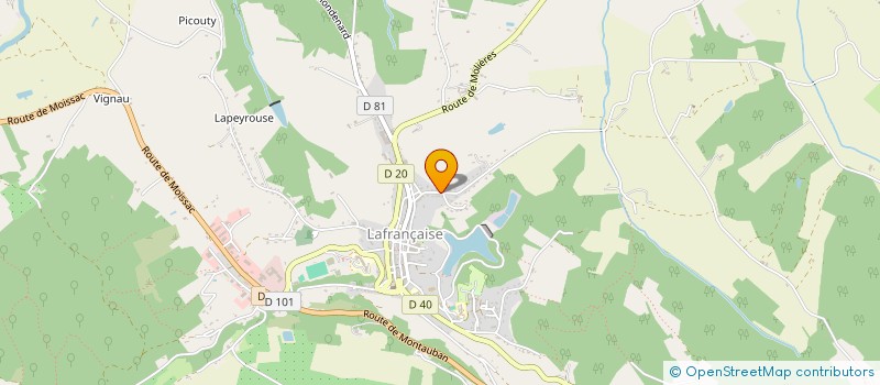 localisation de l'entreprise MADAME BEATRICE MOUILLERAC  LAFRANCAISE