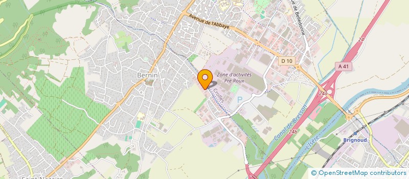 localisation de l'entreprise MADAME BEATRICE MOURIES  BERNIN