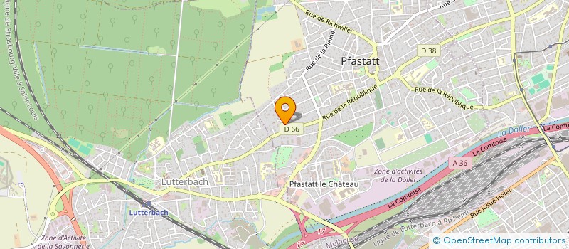 localisation de l'entreprise MADAME BEATRICE MUSCH  PFASTATT