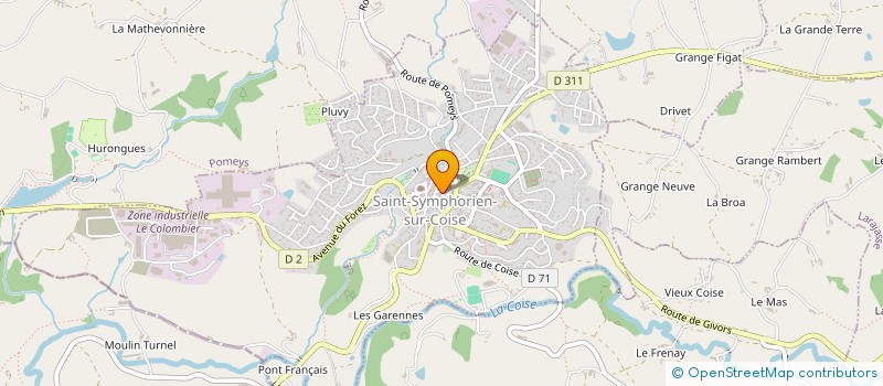 localisation de l'entreprise MADAME BEATRICE NAKACHE  SAINT SYMPHORIEN SUR COISE