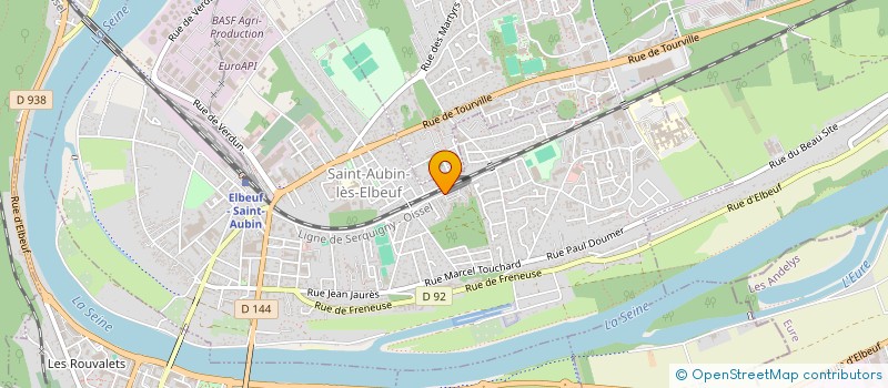 localisation de l'entreprise MADAME BEATRICE NKENG EVINA  SAINT-AUBIN-LES-ELBEUF