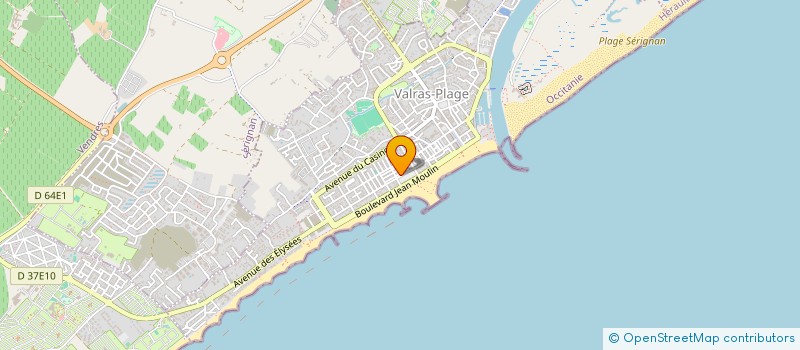 localisation de l'entreprise MADAME BEATRICE OLIVE  VALRAS-PLAGE