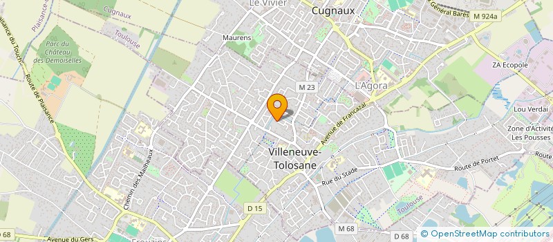 localisation de l'entreprise MADAME BEATRICE OLIVET à VILLENEUVE-TOLOSANE