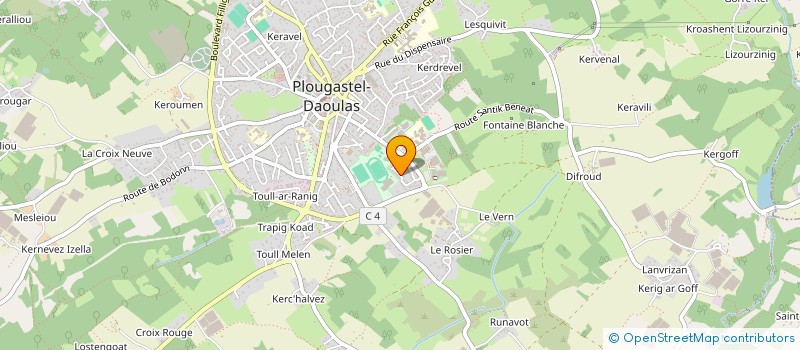 localisation de l'entreprise MADAME BEATRICE ORIOL à PLOUGASTEL-DAOULAS