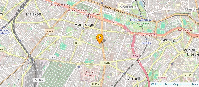 localisation de l'entreprise MADAME BEATRICE OUDART à MONTROUGE