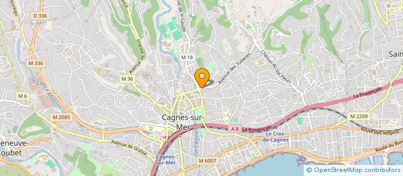 localisation de l'entreprise MADAME BEATRICE PAYARDELLE à CAGNES-SUR-MER
