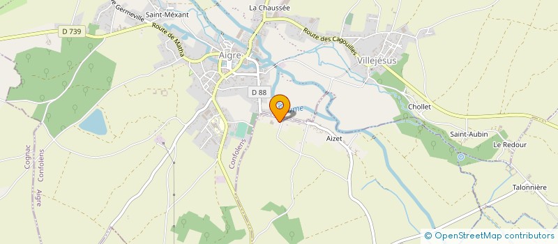 localisation de l'entreprise MADAME BEATRICE PELLETIER à MARCILLAC-LANVILLE