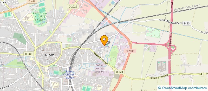 localisation de l'entreprise MADAME BEATRICE PEQUOY  RIOM