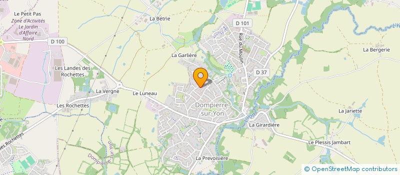 localisation de l'entreprise MADAME BEATRICE PERRIER  DOMPIERRE-SUR-YON