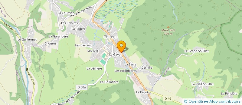 localisation de l'entreprise MADAME BEATRICE PERRILLAT MONET  CHIRENS