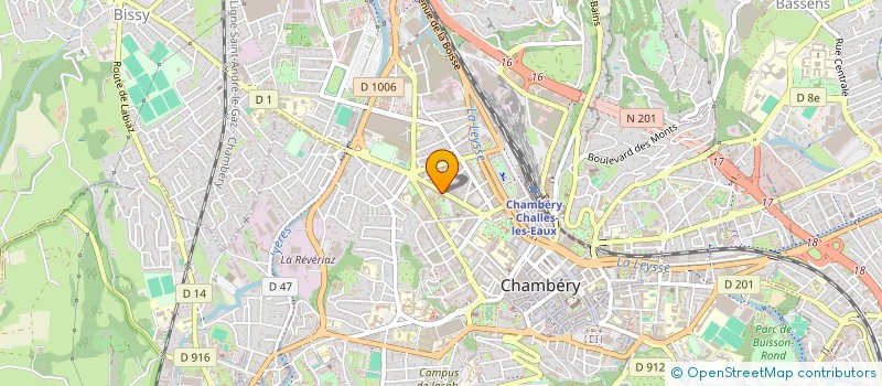 localisation de l'entreprise MADAME BEATRICE PERRIN  CHAMBERY