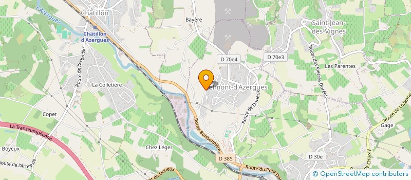 localisation de l'entreprise MADAME BEATRICE PERROUD  BELMONT-D'AZERGUES