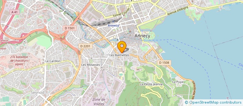 localisation de l'entreprise MADAME BEATRICE PETEL à ANNECY