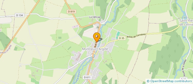 localisation de l'entreprise MADAME BEATRICE PIACITELLI  MONTREUIL-L'ARGILLE