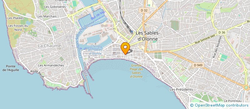 localisation de l'entreprise MADAME BEATRICE PILARD à LES SABLES-D'OLONNE