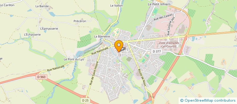 localisation de l'entreprise MADAME BEATRICE PILLIER à LYS-HAUT-LAYON