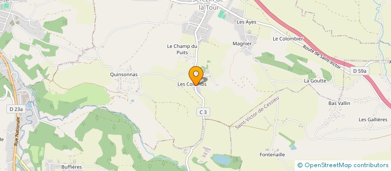 localisation de l'entreprise MADAME BEATRICE PILOT  SEREZIN-DE-LA-TOUR