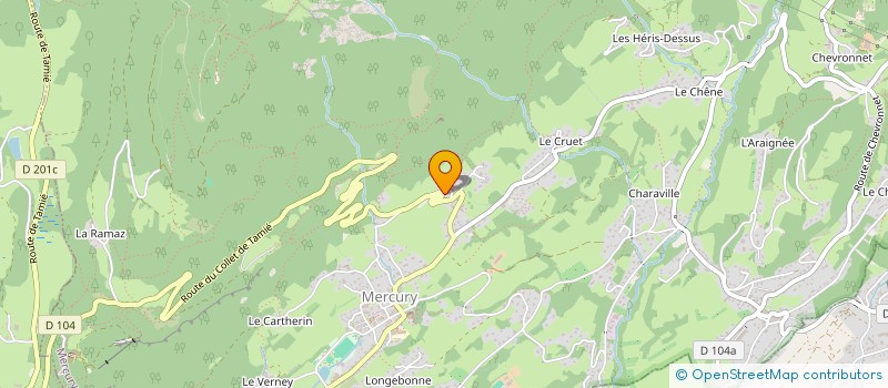 localisation de l'entreprise MADAME BEATRICE PLET  MERCURY