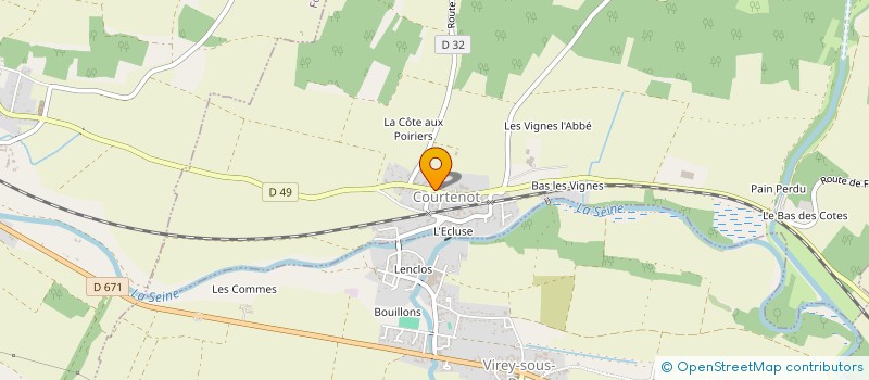 localisation de l'entreprise MADAME BEATRICE POCHOLLE  COURTENOT