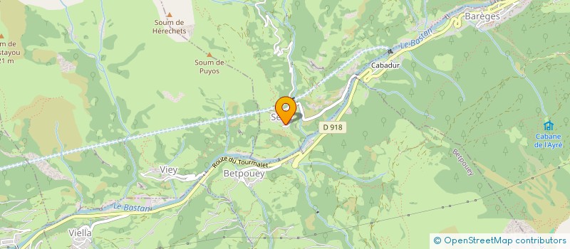 localisation de l'entreprise MADAME BEATRICE POIDEVIN  LUZ-SAINT-SAUVEUR