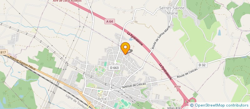 localisation de l'entreprise MADAME BEATRICE POTEAU à ARTIX