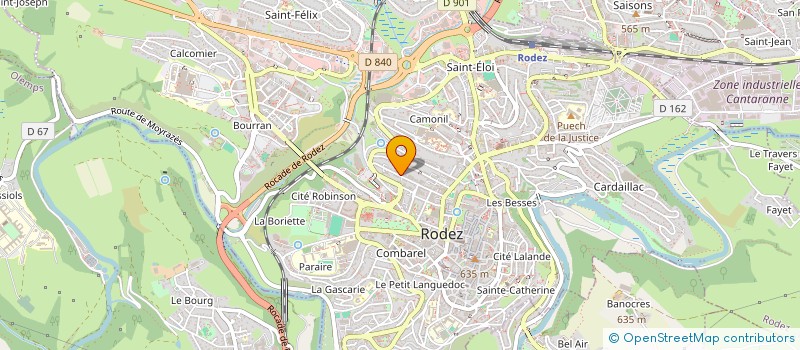 localisation de l'entreprise MADAME BEATRICE POUPA à RODEZ