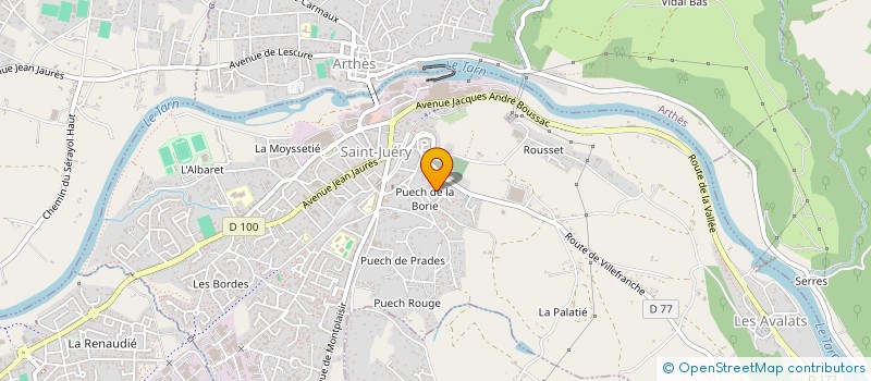 localisation de l'entreprise MADAME BEATRICE PRADELLES à SAINT-JUERY