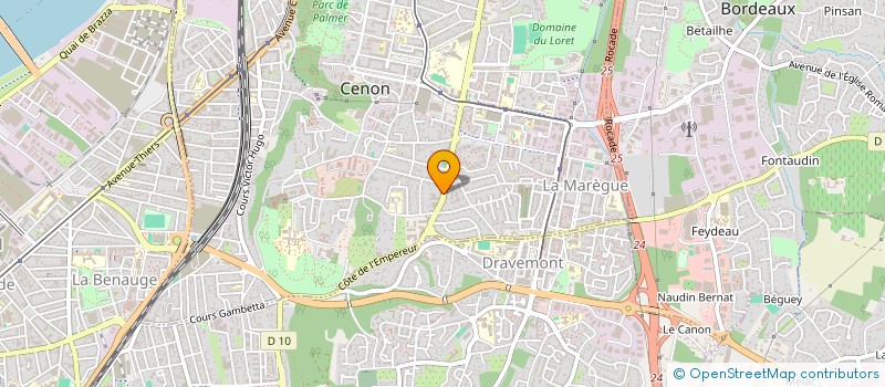 localisation de l'entreprise MADAME BEATRICE PREVOTEAU à CENON
