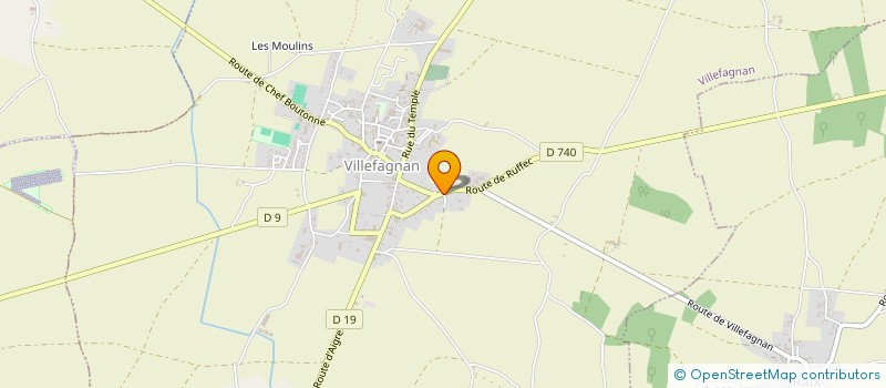 localisation de l'entreprise MADAME BEATRICE PRIEUR à VILLEFAGNAN