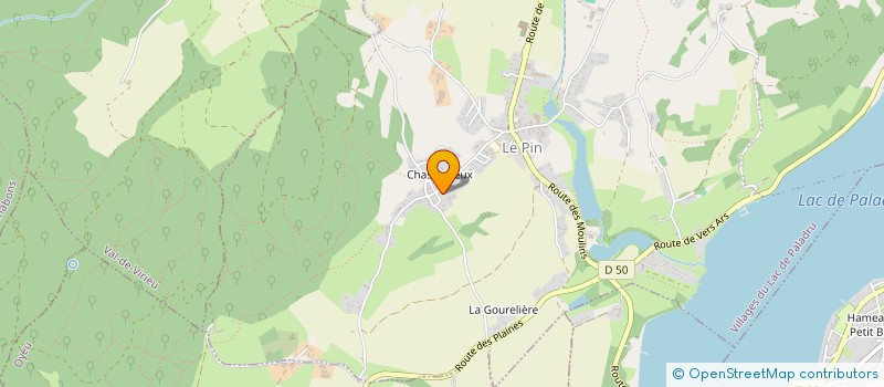 localisation de l'entreprise MADAME BEATRICE PRIORE  VILLAGES DU LAC DE PALADRU