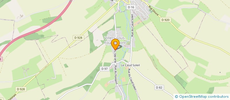 localisation de l'entreprise MADAME BEATRICE PRUVOST  VILLERS-SOUS-FOUCARMONT