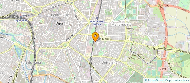 localisation de l'entreprise MADAME BEATRICE QUENOT à DIJON
