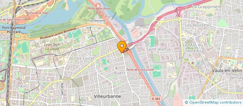 localisation de l'entreprise MADAME BEATRICE QUINET à VILLEURBANNE