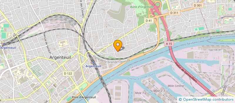 localisation de l'entreprise MADAME BEATRICE RAGUENES  ARGENTEUIL