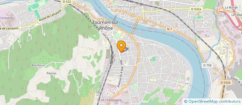 localisation de l'entreprise MADAME BEATRICE REGAL à TOURNON-SUR-RHONE