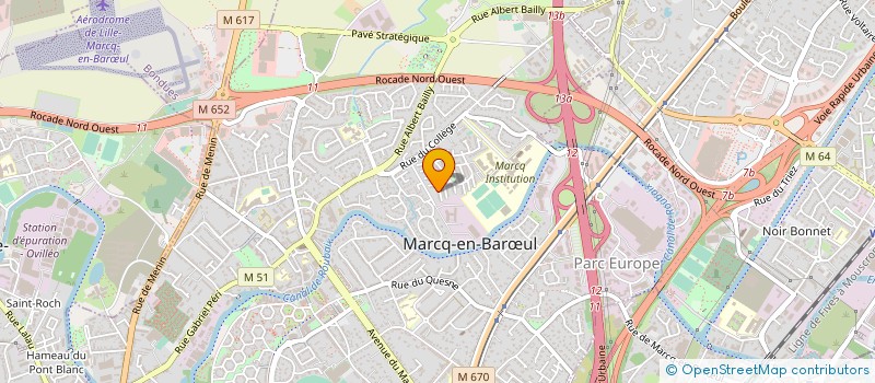 localisation de l'entreprise MADAME BEATRICE RENARD à MARCQ-EN-BARŒUL