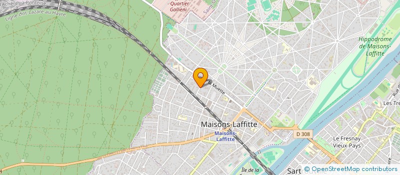 localisation de l'entreprise MADAME BEATRICE RENAUD  MAISONS-LAFFITTE